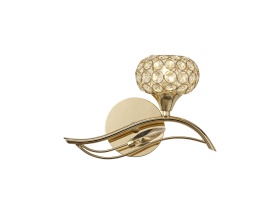 IL30961/R  Leimo Crystal Switched Wall Lamp 1 Light